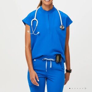 Figs Women's Royal Blue Rafaela™ - Oversized Scrub Top - S / Royal Blue